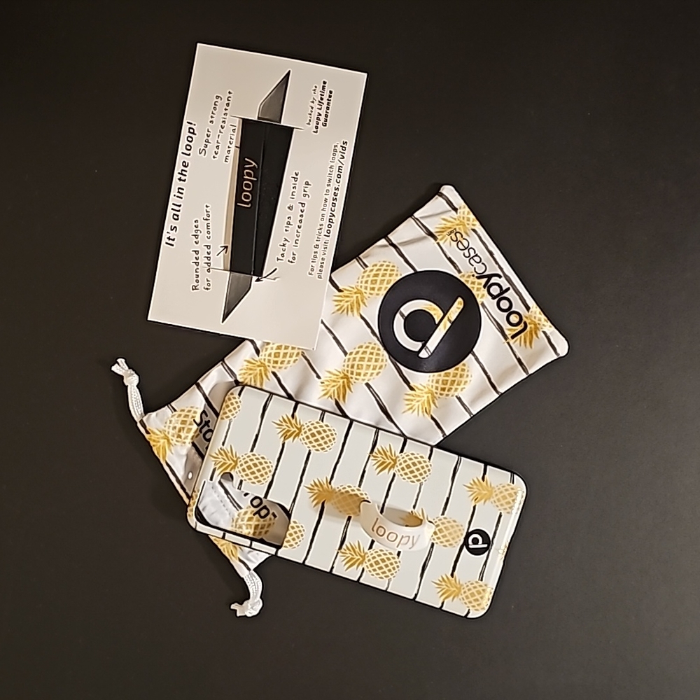 Loopy S21 5G Pineapple striped phone case.